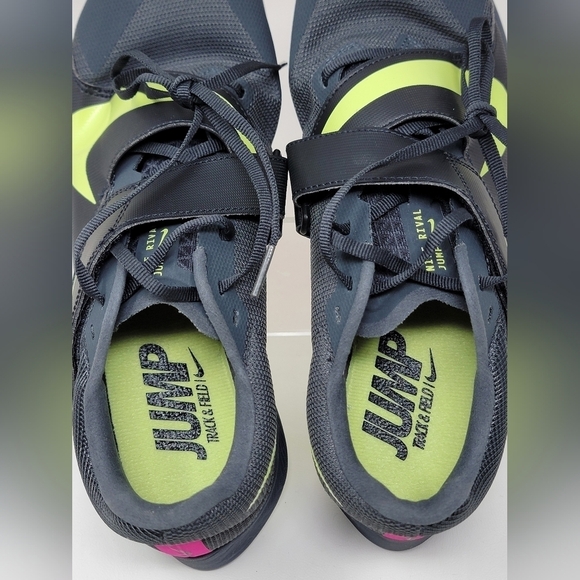 Nike Zoom Rival Mens Size 9 Track & Field Jump Spikes Black Volt Red DR2756-002 main image 4